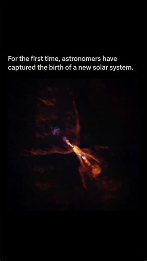 SpaceHub | For the first time, the formation of a new solar system has been captured on camera, offering a rare look at the turbulent process of star... | Instagram