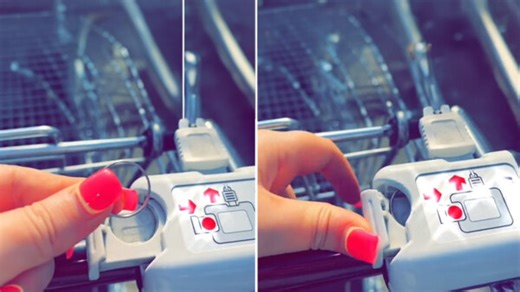 My genius shopping trolley hack works if you don’t have coins & a key won’t fit