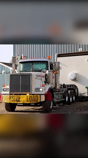 Putting our RGN Stretch to work. #truckismo #heavyhaul #westernstar #trucking | Trans-United Specialized Hauling