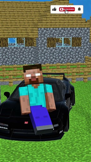 HEROBRINE vs ALIEN UFO! 🔥 Minecraft short