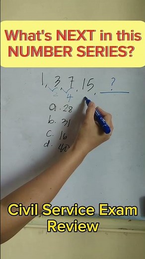 Civil Service Exam Review #cscexam #maths #civilserviceexam #numberseries