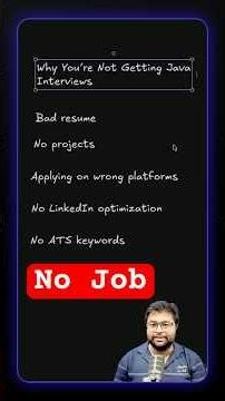 Why you are not getting job in Java ❌This might be the reason #javafullstack #programmerlife