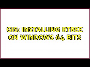 GIS: Installing rtree on windows 64 bits (3 Solutions!!)