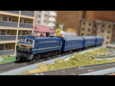 Ｚゲージ走行動画 416 高速貨物からブルートレインまで夢を牽引したEF66形電気機関車 【ゆっくり解説あり】