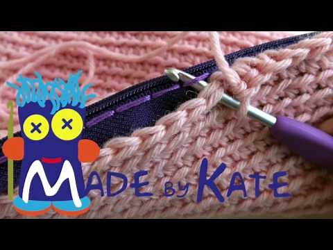 How to add a zipper to crochet