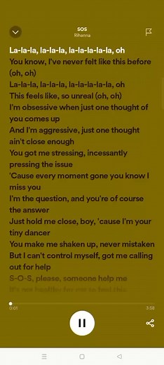 SOS by Rihanna - Lyrics Video