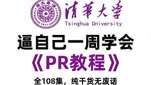 【PR教程】全108集（完整版）清华大佬耗时三月整理的全套PR剪辑教程，从基础到精通，通俗易懂，适合所有零基础小白学习，学完即可接单就业！