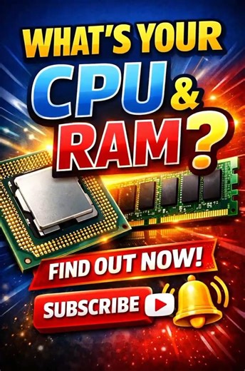 hOw TO ChEcK PrOcEsSoR & RaM In PC | vishalravani04 #keyboardshortcut #shorts #pctips #computer