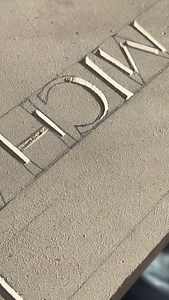 Cutting Letters in Portland Limestone #letters #carving #asmr #lettering #design | Joe Hayton