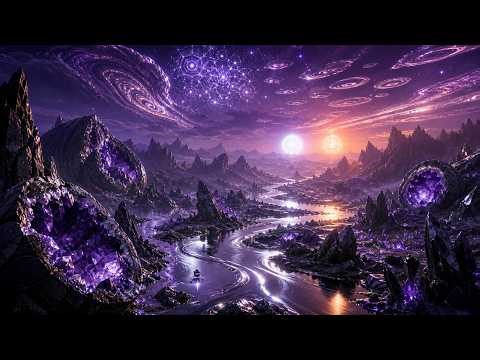 Surreal Alien Planet with a Mercury River | Sci-Fi Ambient Landscape