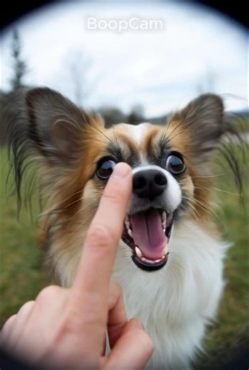 🐶 Lets Boop a Pappilon Dog #dog #boop #animals