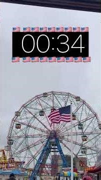 1 Minute Timer ⏱️ Aesthetic New York City (Coney Island) #timer #1minutetimer #60seconds #countdown