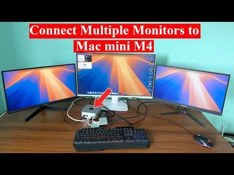 How to connect three monitors to Mac Mini M4