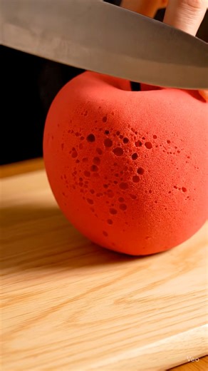 Satisfying Apple made of sponge ASMR CUTTING #asmrcutting #asmrsound #asmrvideo #satisfying #goodvibes #AI #fblifestyle #foodie #FoodieBusiness | Cutting Crave ASMR