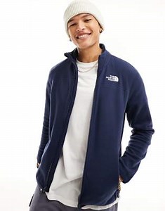 The North Face Glacier 100 zip up fleece in navy | ASOS