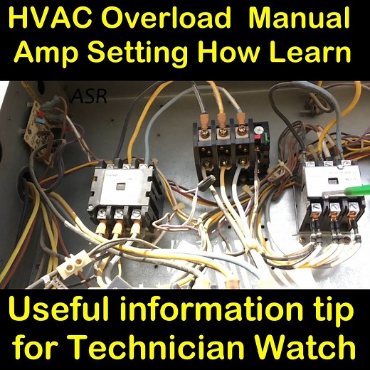 7.5K views · 236 reactions | how work manual overload how setting ampere package unit control wiring full information hindi me useful for new technician must watch open | ASR Service Center | Facebook