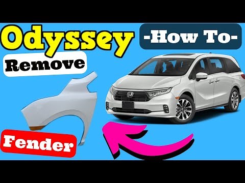 Honda Odyssey How to Remove Fender 2018 2019 2020 2021 2022 2023 Removal Replacement