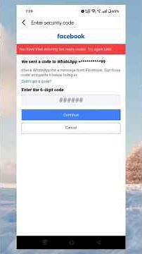 how to solve You have tried entering too many codes try again later | Facebook code problem | 2025