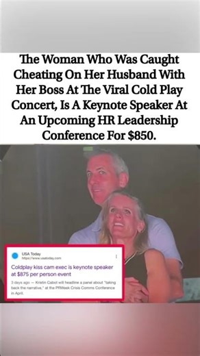 Executive caught in viral Coldplay kiss-cam scandal. #shorts