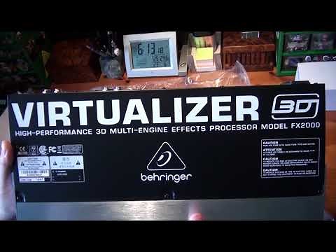 Behringer FX2000 Virtualizer 3D Multi Engine Effects Processor Unboxing