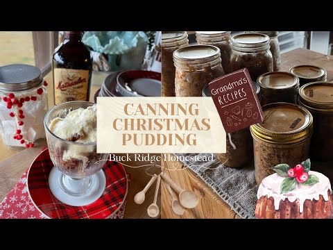 HUMBLE CHRISTMAS Steamed PUDDING & Rum Sauce | Old Fashioned Canning Recipe