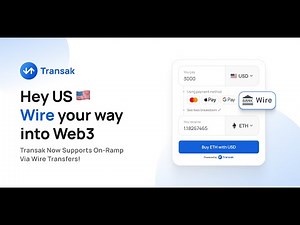 Transak Introduces Wire Transfer To Purchase Cryptocurrencies | Buy Crypto with Wire Transfer in US