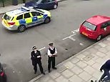 Fathers' rights campaigners protest on Boris Johnson's balcony