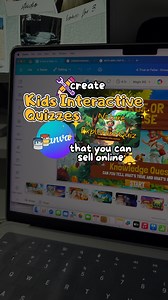 Create Kids Interactive Quizzes using Canva follow these steps 🤗‼️ #canvaediting #digitalproductcreation #canvaeditor | Princess Kim Ranoco