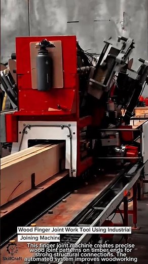 Wood Finger Joint Work Tool Using Industrial Joining Machine #worktool