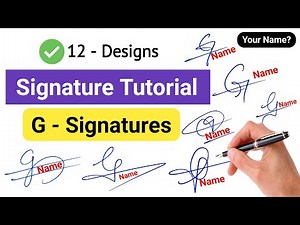 ✅ Signature Style Of My Name | G Signature Ideas #signature