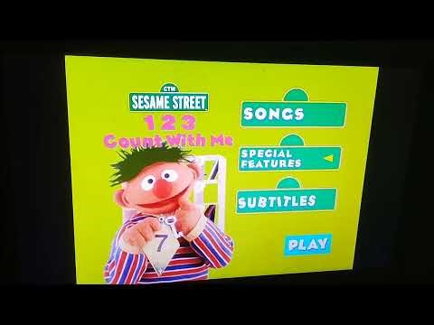 Sesame Street 1 2 3 count with me 1997 dvd menu