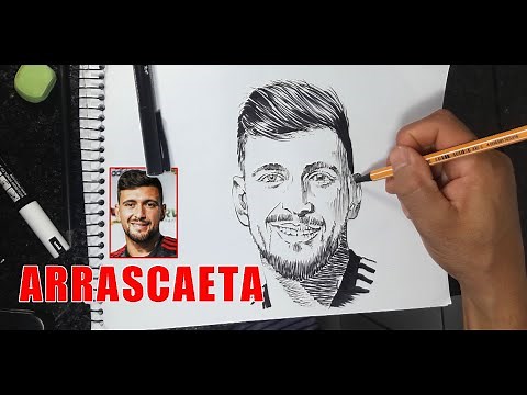 COMO DESENHAR O ARRASCAETA DO FLAMENGO 2021 - #FLAMENGO