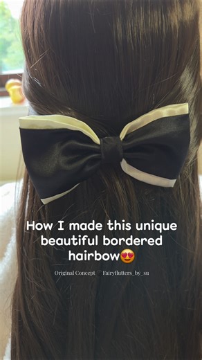Bordered unique hairbow tutorial/ beginners friendly tutorial/ DIY