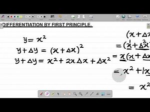 Differentiation from First Principle | First Principle of Differentiation #jonahemmanuel #derivative