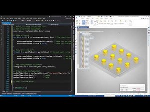 Solid Edge Macro Tutorial with C# - 38 - Assembly - Work with configurations