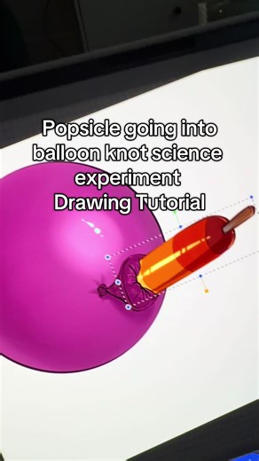 Balloon Knot Science Experiment: Drawing Tutorial