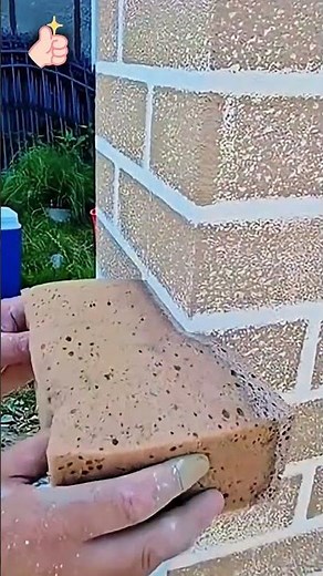 Painting process of imitation brick pattern for building columns