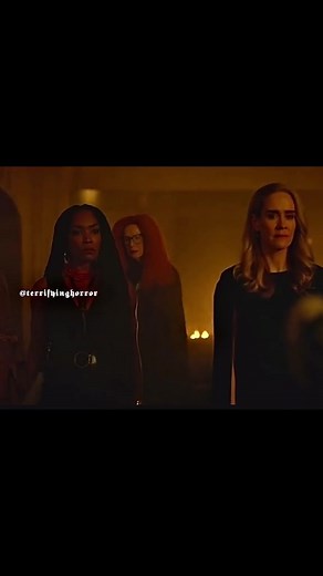 ⚠️🔥’AMERICAN HORROR STORY’⚠️🔥(APOCALYPSE) THAT COVEN OF WITCHES WAS BADASS ! #fyp #terrifyinghorror #viral #scaryshow #horrorshow #ahsapocalypse #sarahpaulson #angelabassett #emmaroberts #tassiafarmiga #francesconroy #americanhorrorstory
