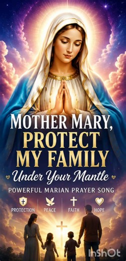 🙏💙 Mother Mary, Protect My Family Under Your Mantle | Powerful Marian Prayer Song
