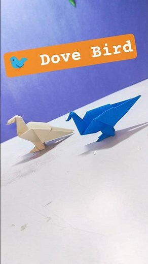 Easy Origami Dove Bird 🕊️ | Step by Step Shorts #diy