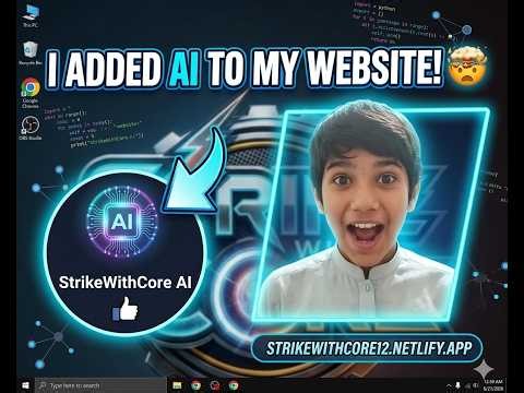 Created My Own AI Chatbot! 🤖 | StrikeWithCore AI Live Test & Review (Netlify Website)