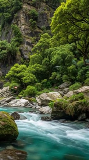 Healing Nature Flow 🌿 Relaxing Waterfall for Body & Soul #shorts #relax #relaxing #viral #fyp