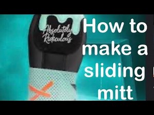 How to make a sliding mitt with paper