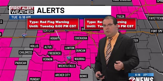 Red Flag Warning with near critical fire danger for today | 2/24 AM
