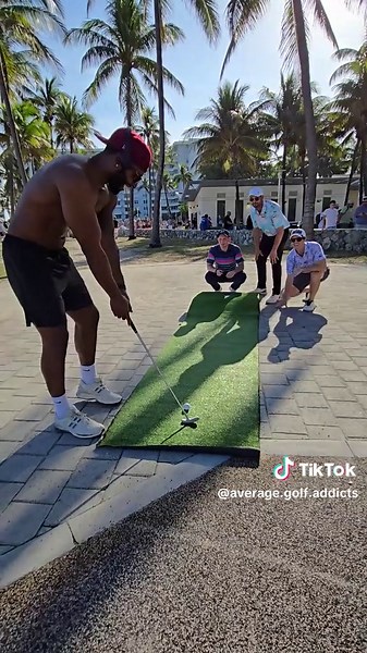 JACKED UP for the $100 Putt Challenge! #golf #golftiktok #publicchallenge
