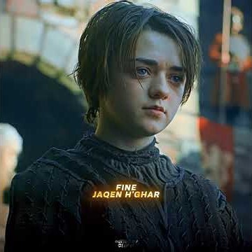 Arya Stark Outsmarts Jaqen H'ghar! | Game of Thrones Iconic Scene