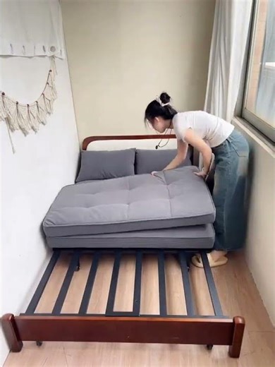 賃貸の小部屋が救われた…折りたたみソファベッド #折りたたみベッド #折りたたみソファ #ソファベッド #多機能家具 #省スペース#ワンルーム #小さい部屋 #コンパクト家具#mutukishop