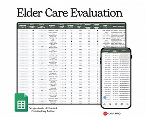 Elder Care Facility Evaluation Worksheet Google Sheets Template (nursing Home and Senior Living Comparison and Evaluation Tracker) - Etsy