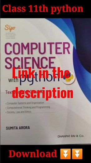 Python :Class 11th download