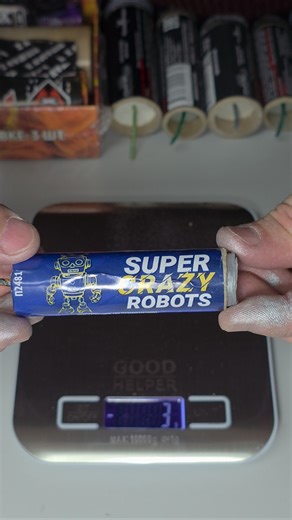 FIRECRACKER DISASSEMBLY - SUPER CRAZY ROBOTS / #firecracker #pyrotechnics #flash #firecracker #py...